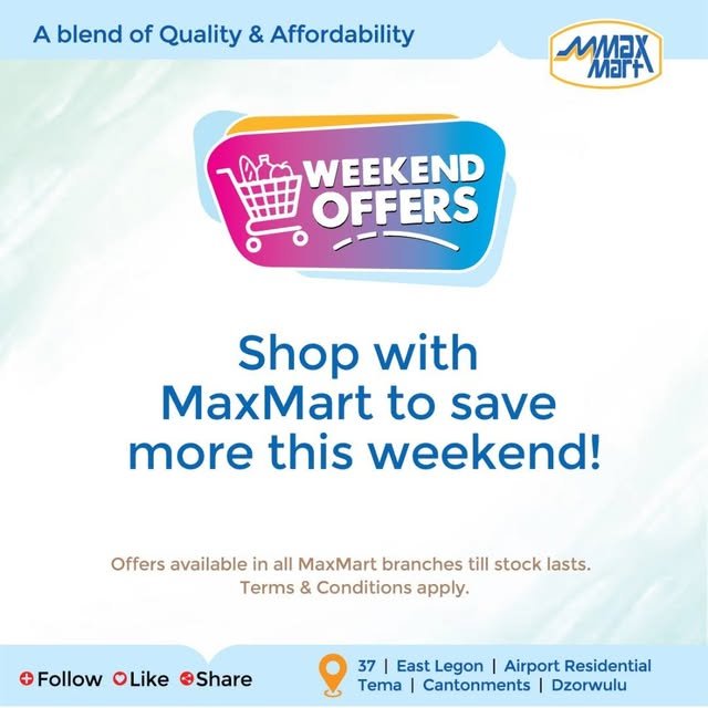 🛒 MaxMart Supermarket Weekend Affordability Sale! 🎉