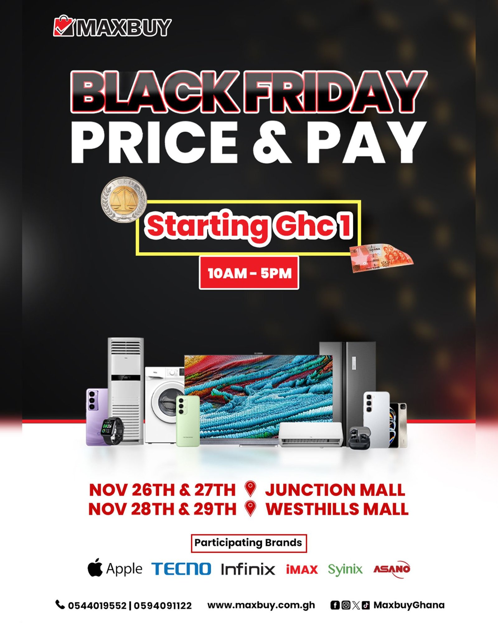💥 Maxbuy Black Friday Deals | November 2025 | From GHS 1