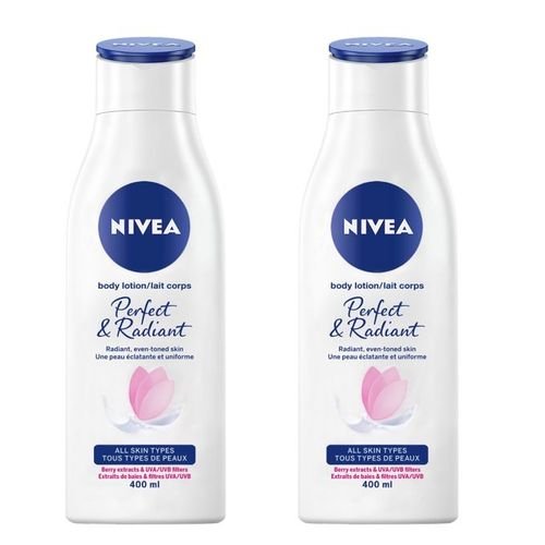 NIVEA Perfect and Radiant Body Lotion - 400ml x 2