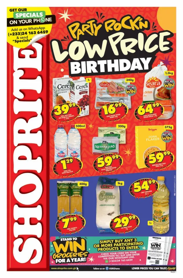 🎂 Shoprite Ghana Birthday Bash | 🛒 Party Rockn Deals at Low Prices!
