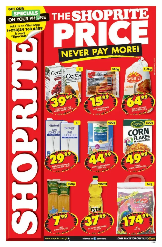 🥦 Shoprite Ghana | Never Pay More – Big Savings Every Day! 🇬🇭🛍️
