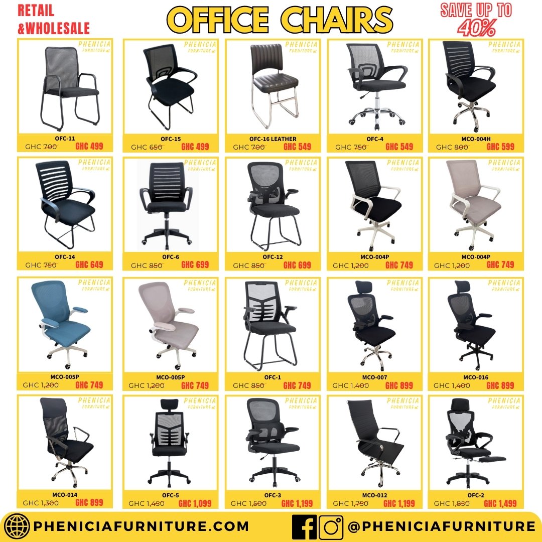 🪑 Phenicia Furniture Office Chairs Promo! 🎉