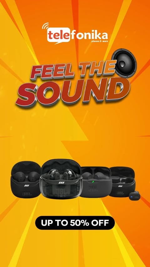 🔊 Telefonika Feel the Sound Promo – Unbeatable Deals on JBL Audio! 🎶✨