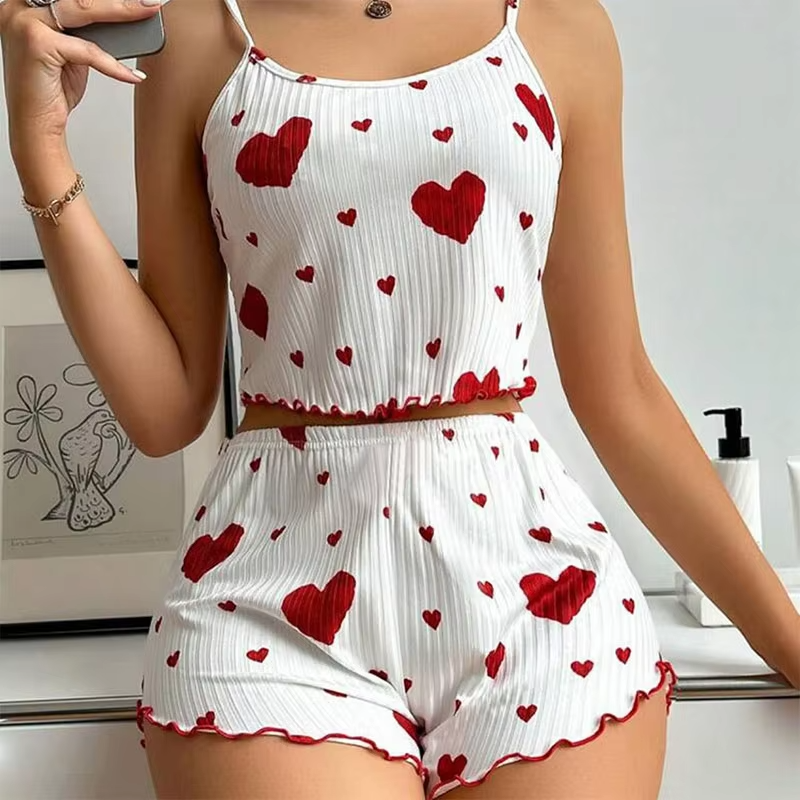 💖 College d'Amour Women's Pajama Set | 🛏️ Soft, Breezy & Stylish Sleepwear