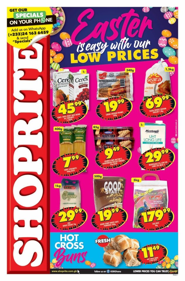 🌼 Celebrate Easter with Shoprite Ghana's Low Prices! 🐣