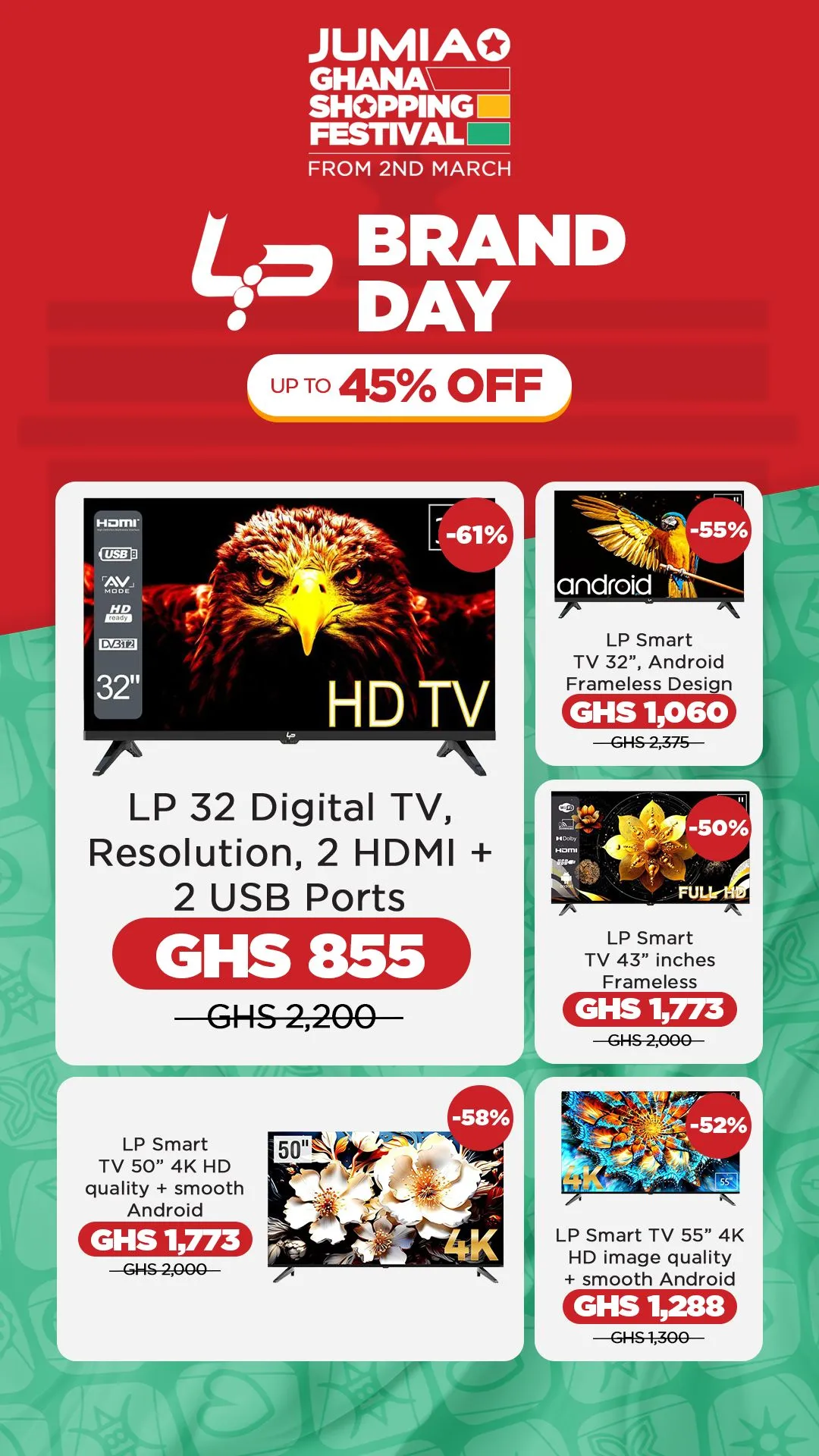 🛍️Jumia Ghana Brand Day | Promo & Coupons from March 2
