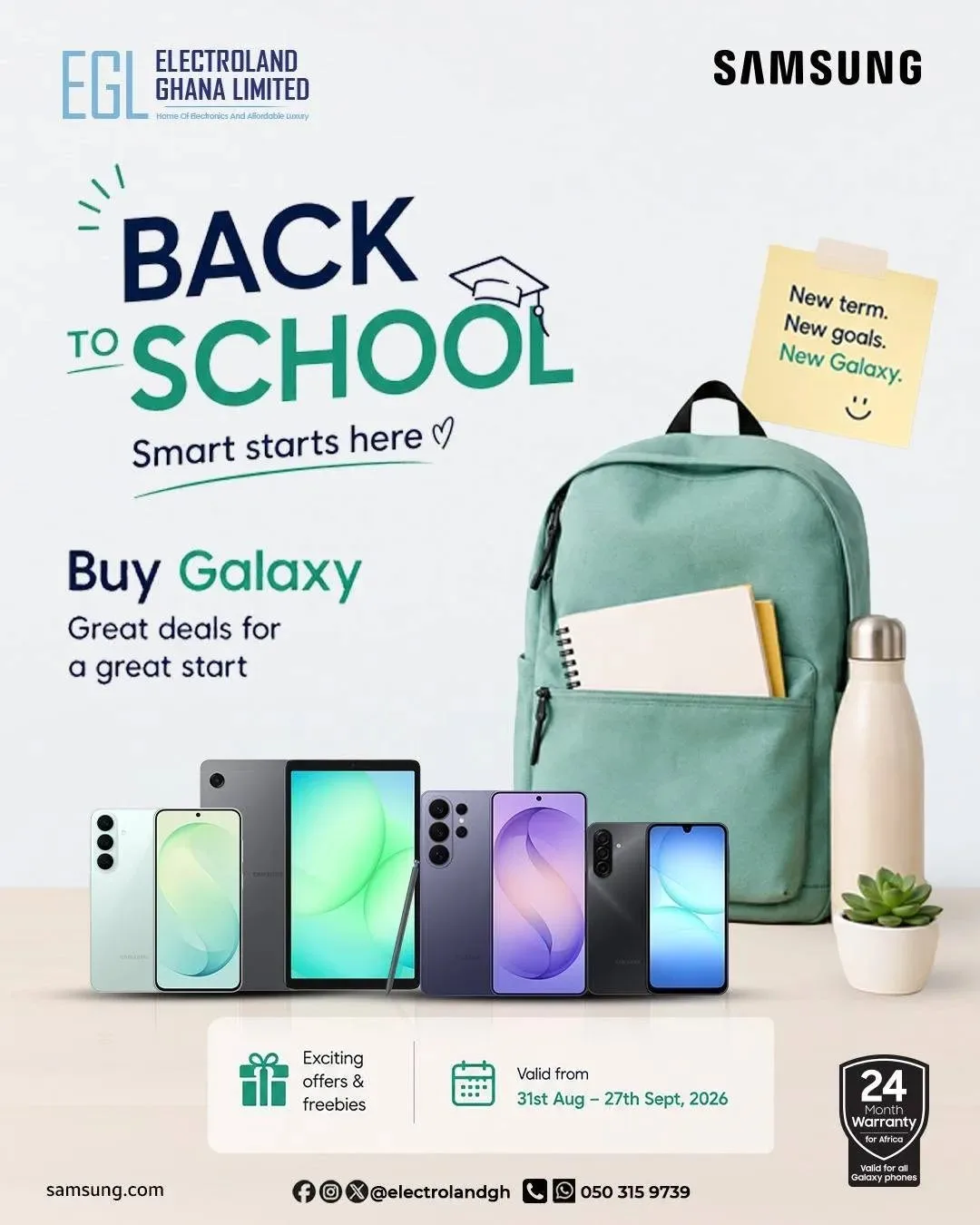 Electroland Ghana Back2school Deals Aug 30 to sept 27