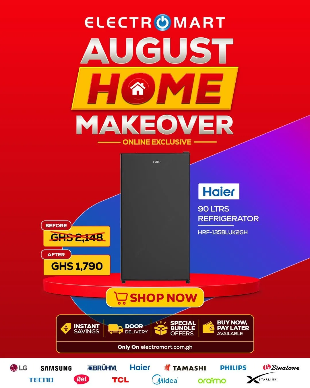 Electromart Ghana August Home Makeover Online Promo