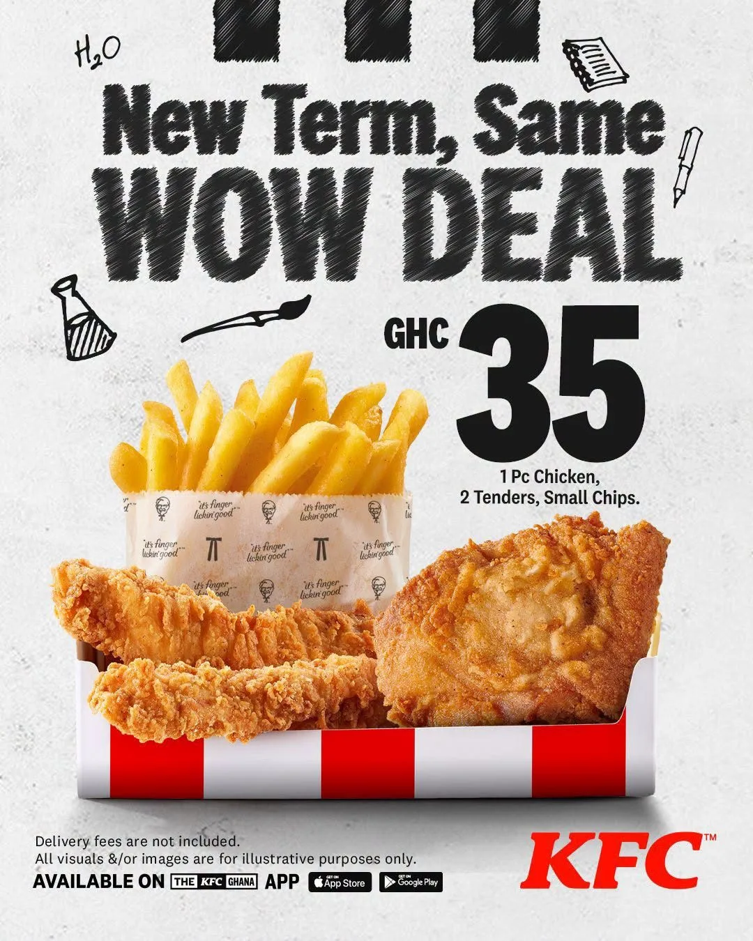 KFC Ghana Wow Deals leaflet