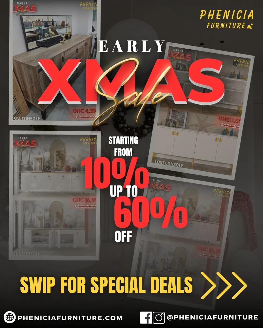 🎄Phenicia Pre-Xmas Sale 🎁 Festive Deals & Low Prices