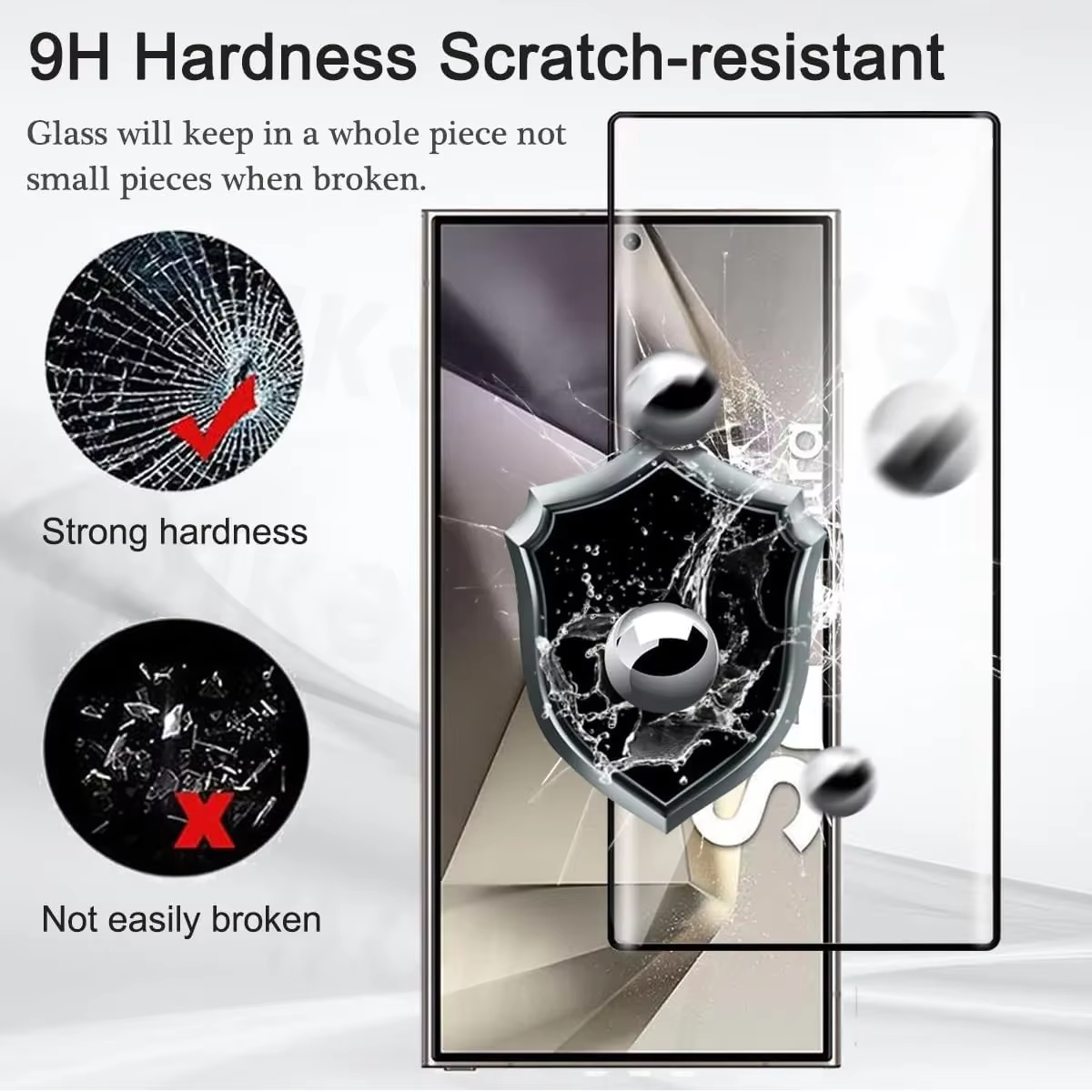 🛡️ 3-Pack Samsung Screen Protectors | 💎 Full HD, Anti-Scratch, Tempered Glass
