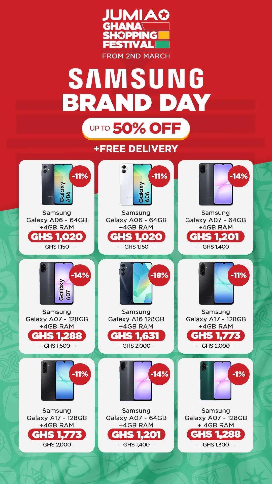 🛍️Jumia Ghana Brand Day | Promo & Coupons from March 2