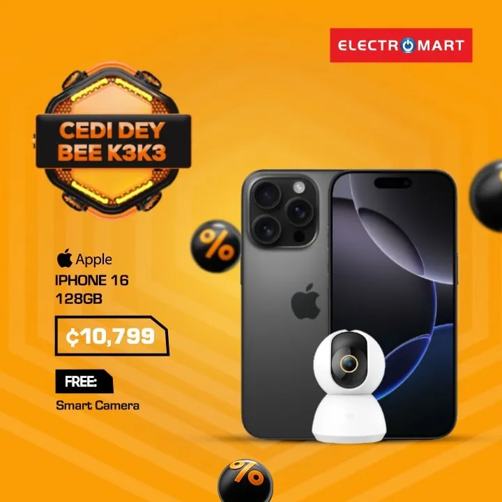 📱 CEDI DEY! Electromart iPhone 16 Promo 🇬🇭 | BEE K3K3 🎉