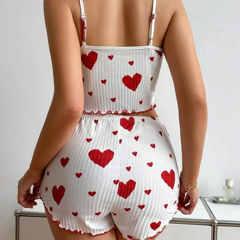 💖 College d'Amour Women's Pajama Set | 🛏️ Soft, Breezy & Stylish Sleepwear