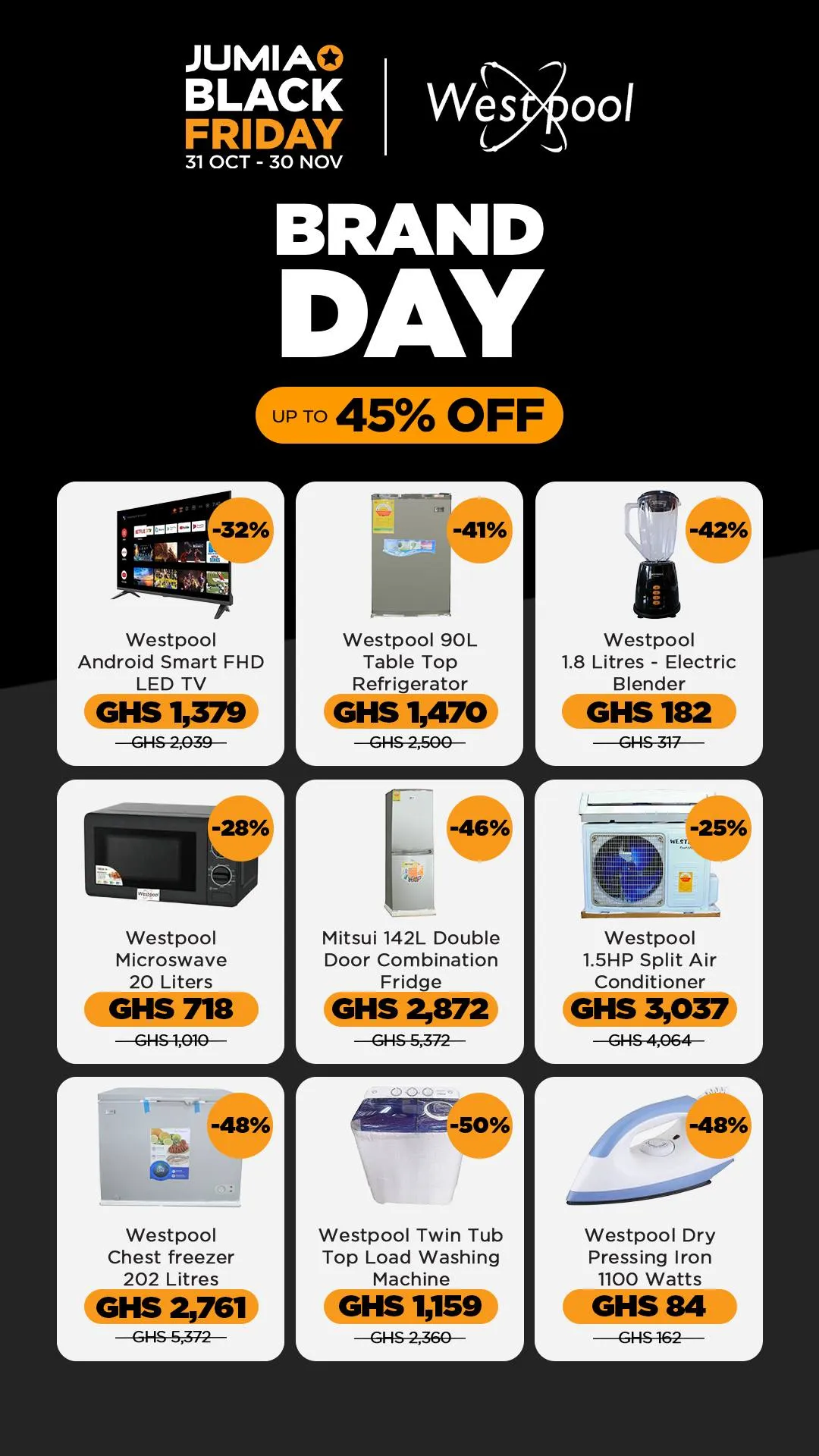 JUMIA Ghana Black Friday 🎁 Deals 31 Oct–30 Nov 2025 🔥