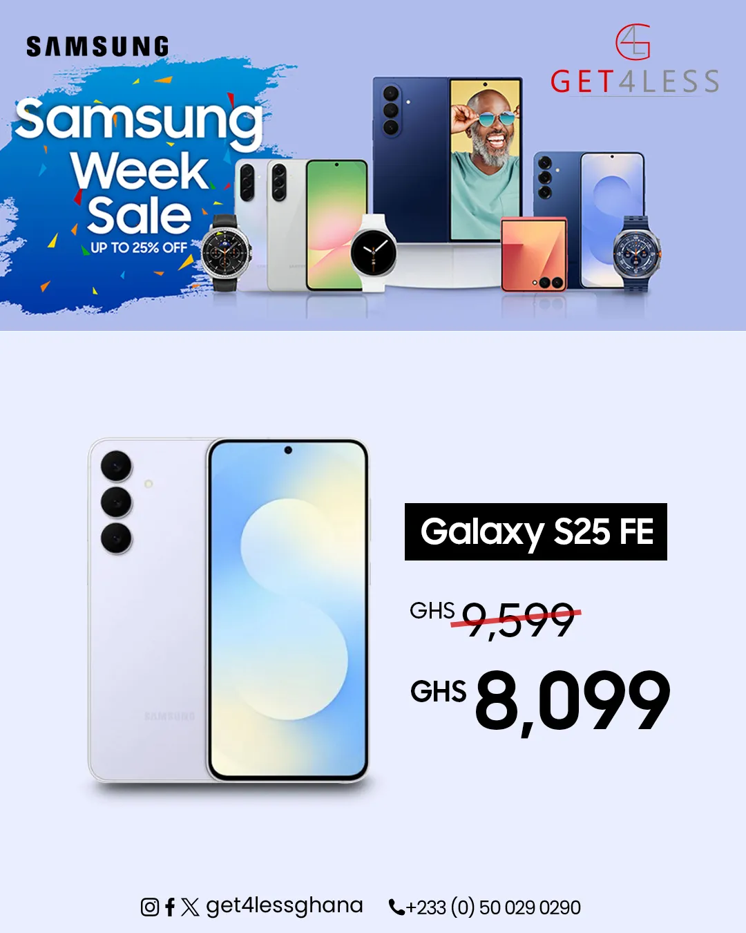 🔥 Get4less Ghana | Samsung Promo – Smart Deals Await! 🇬🇭📦