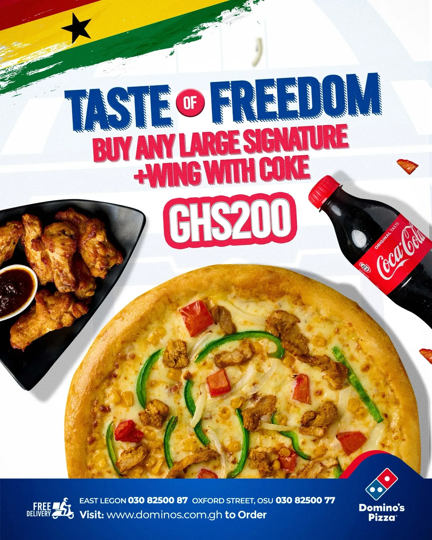 🎉Domino’s Ghana Taste of Freedom | Deals & Promo