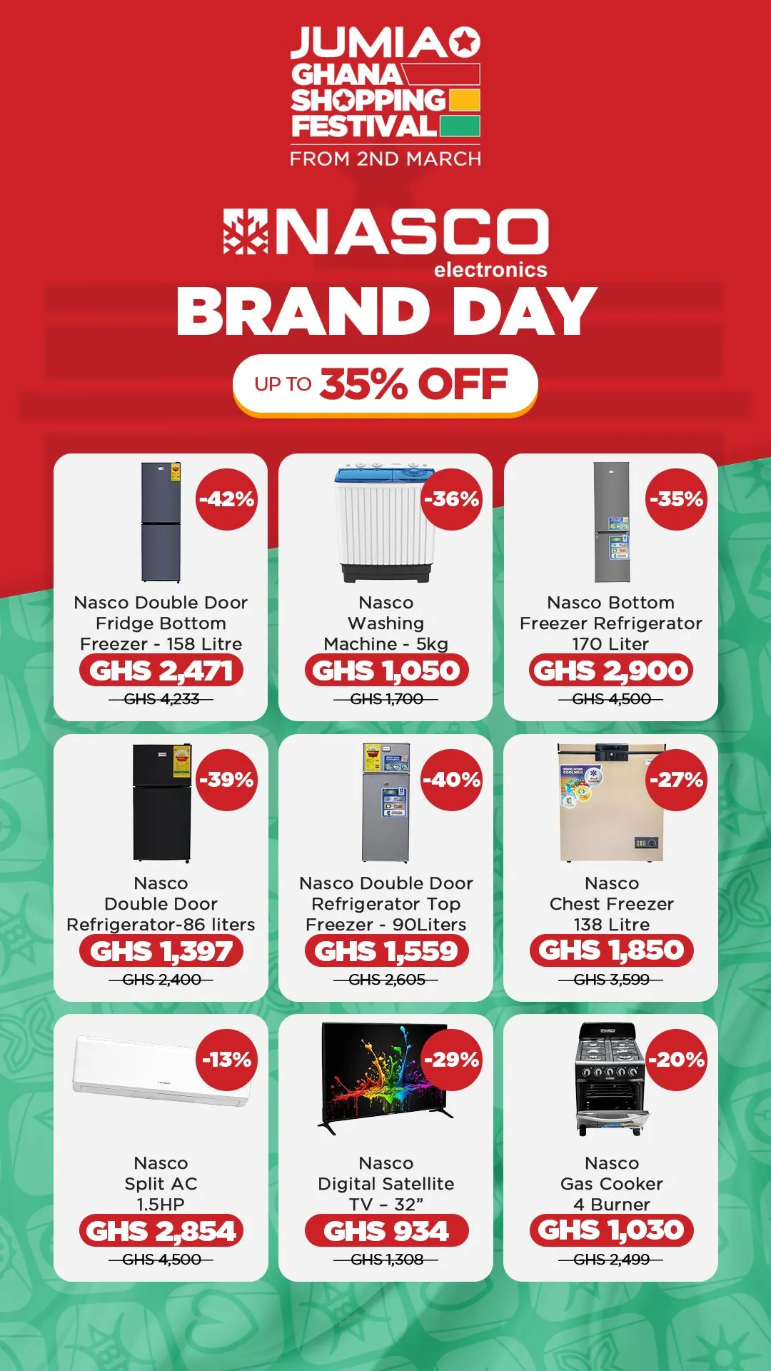 🛍️Jumia Ghana Brand Day | Promo & Coupons from March 2