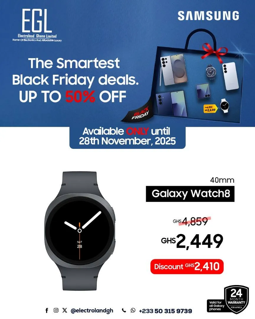 ⚡Electroland Ghana 🔥 Smart Black Friday Deals – Up to 50%